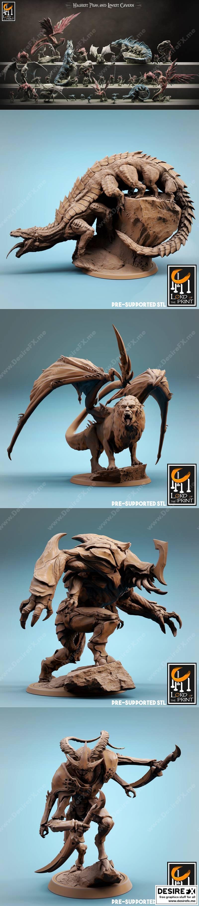 印刷之王——巅峰与深谷的3D打印模型（《最高山峰与最低洞穴》）|Lord of the Print – Highest Peaks and Lowest Cavern June 2022 Patreon