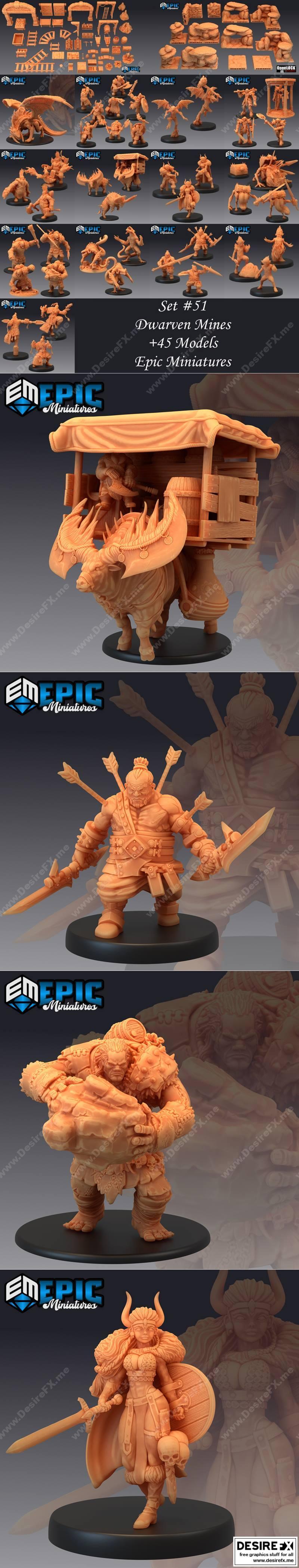 史诗迷你系列——矮人矿洞|Epic Minis – Dwarven Mines