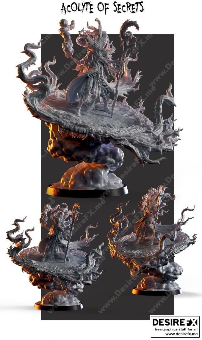 Doom Chaos KS《密语仆从》3D打印模型|Doom Chaos KS – Acolyte of Secrets