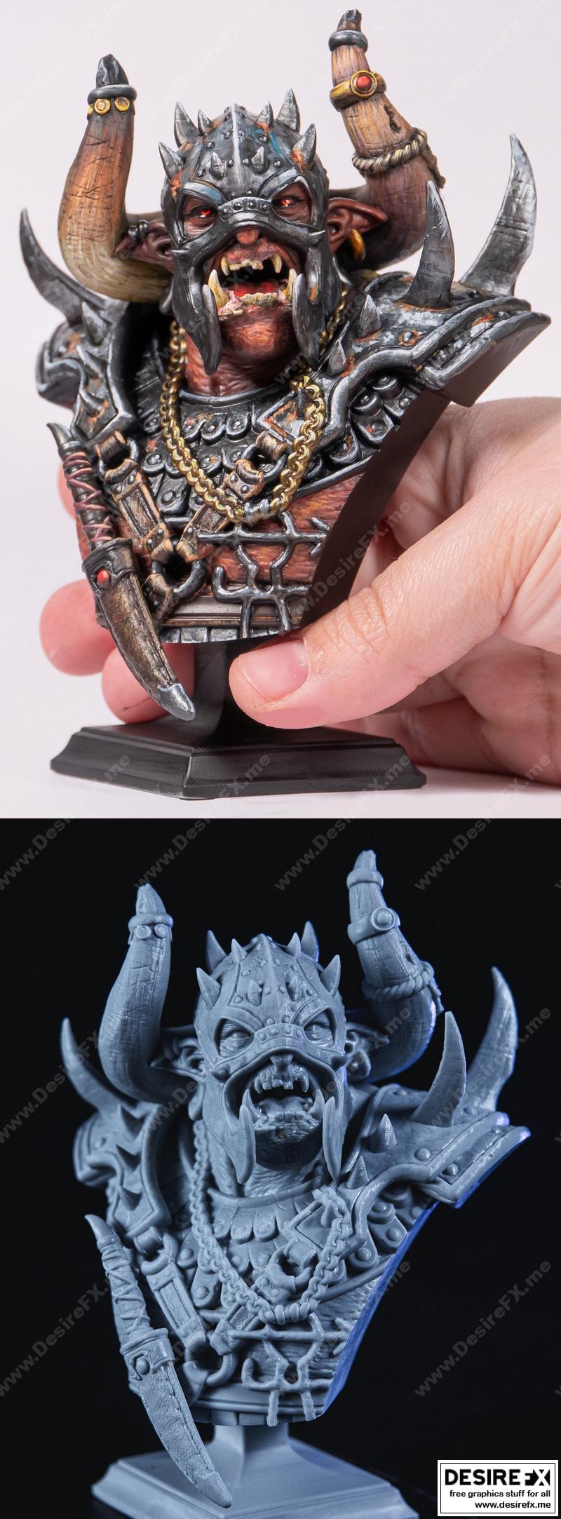 Bajok血痕者3D打印模型|Bajok Bloodletter Bust