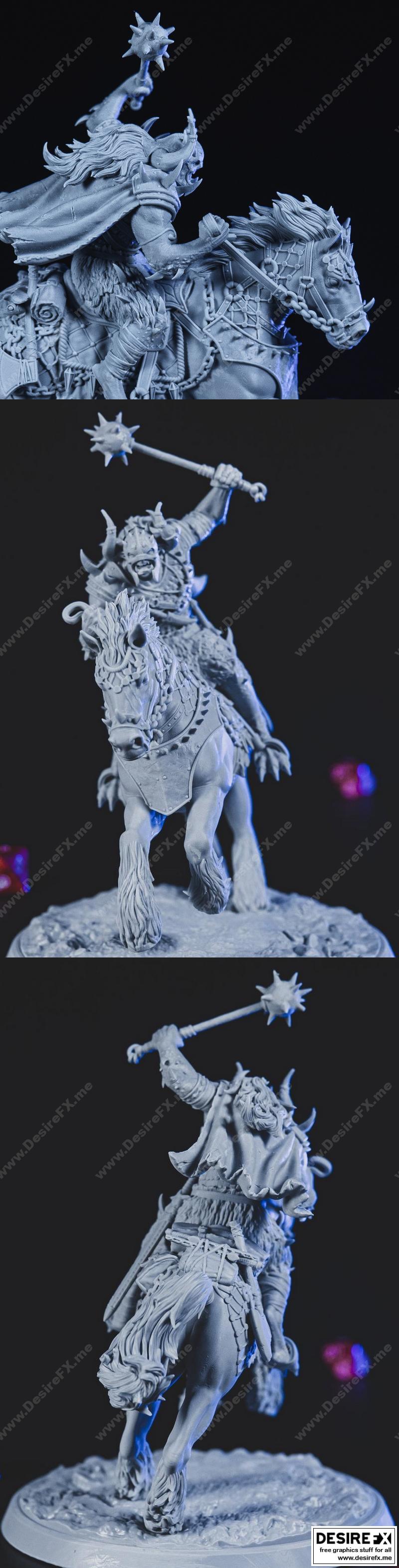 Bajok Bloodletter 3D打印模型|Bajok Bloodletter On Horse