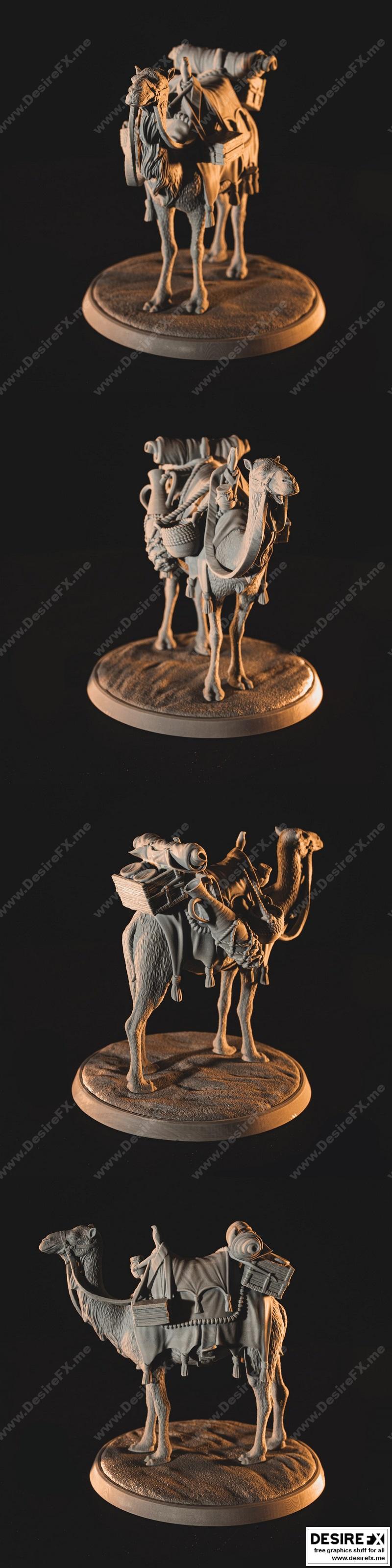 动漫《银魂》角色阿银 3D打印模型|Camel