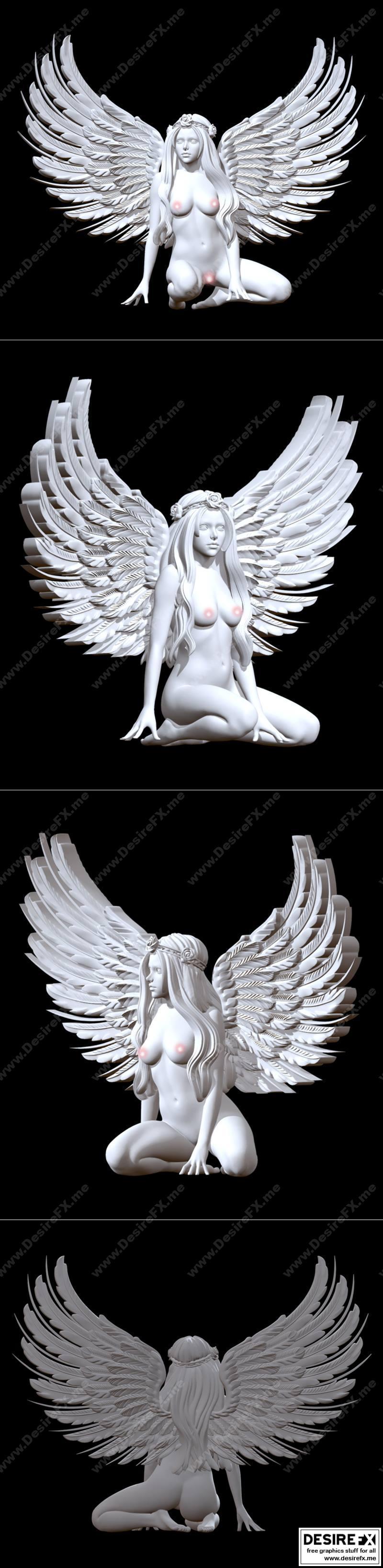 3D打印少女动漫角色模型|Girl naked