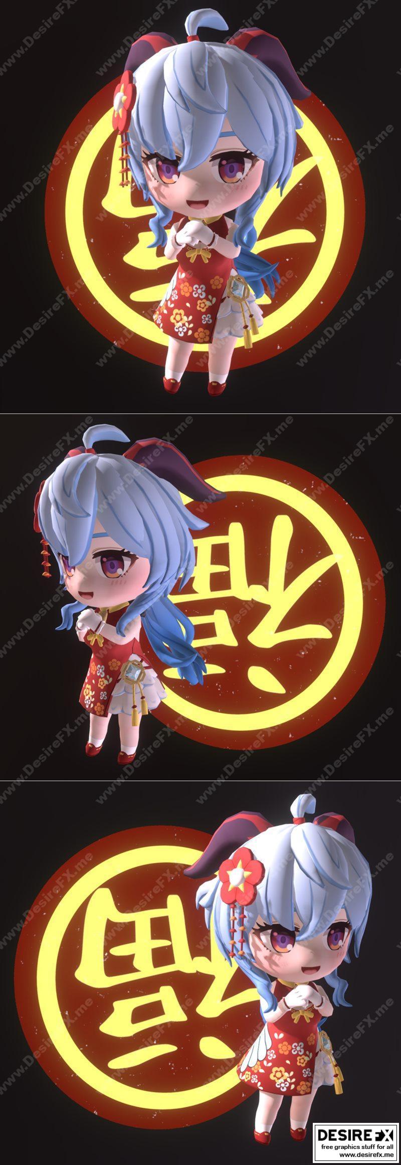 CNY Ganyu 3D打印模型|Fanart CNY Ganyu