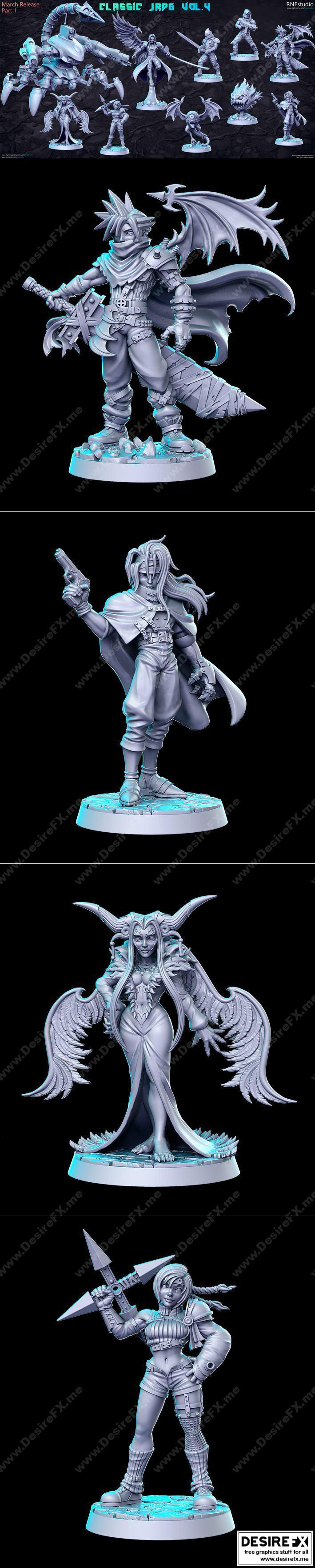 经典RPG第四部：冰霜王座·艾莉娅3D打印模型|Classic RPG vol 4