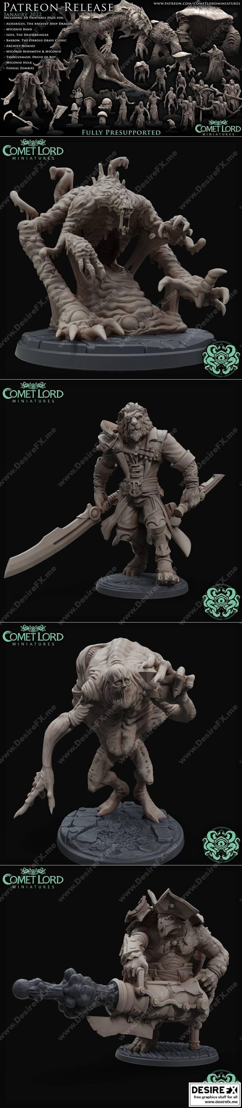 彗星之主迷你模型 2022年1月作品集|Comet Lord Miniatures January 2022