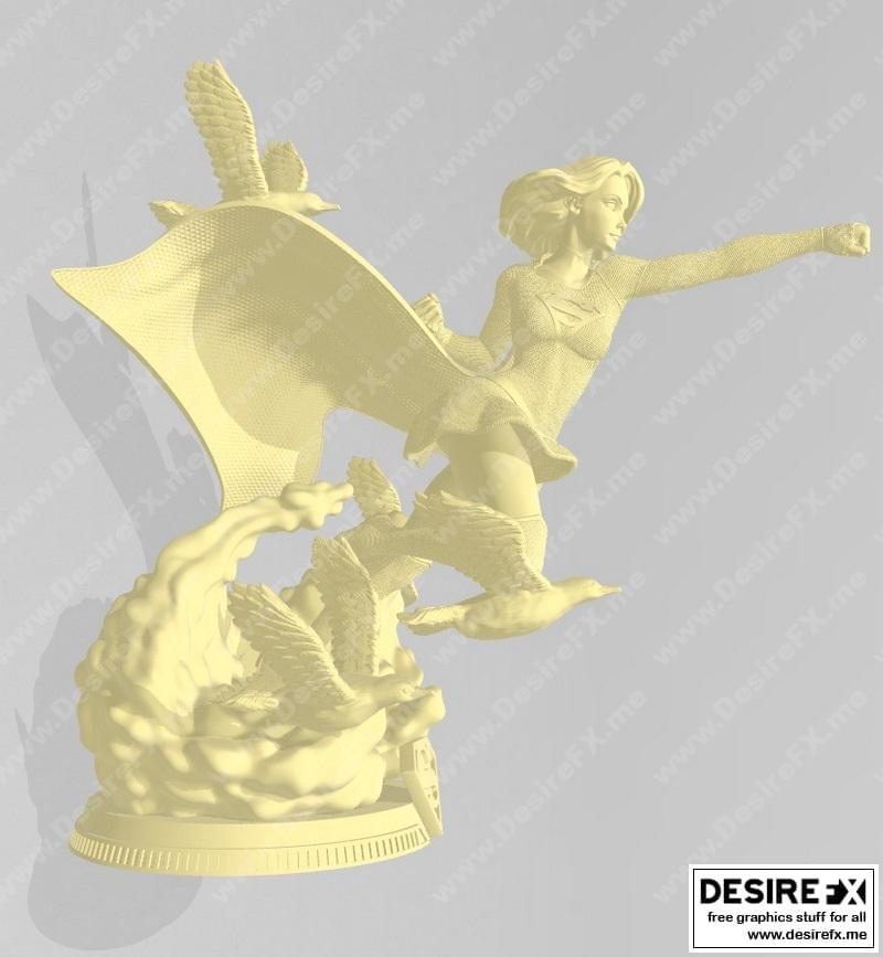 超女3D打印模型|Supergirl