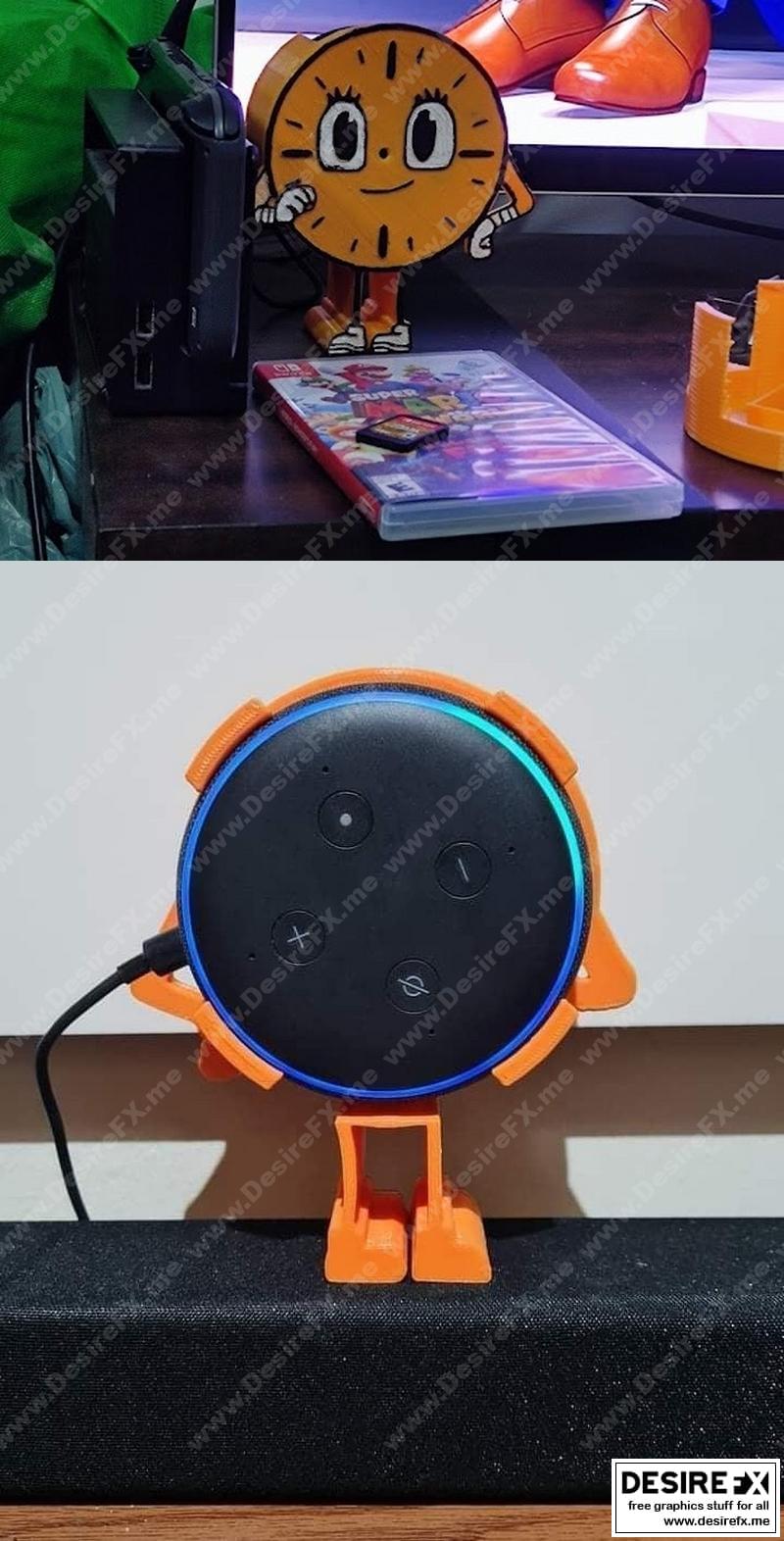 Miss Minutes中的3D打印模型作品标题：Miss Minutes 3D打印模型|Miss Minutes