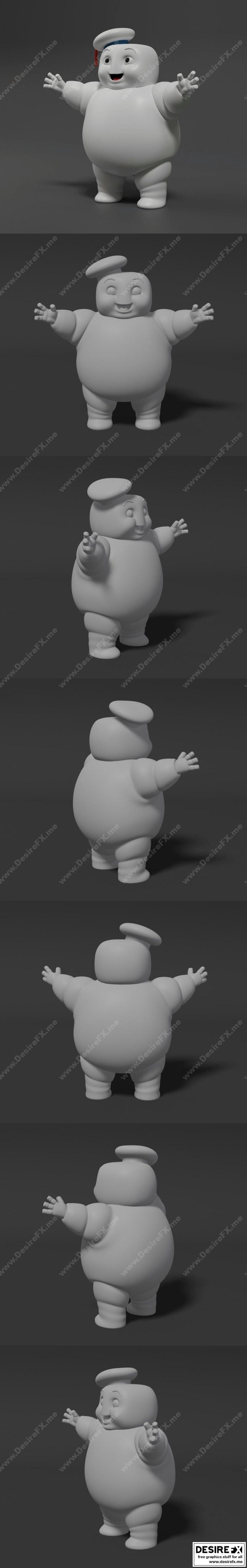 Mini Stay Puft 3D打印模型集：经典动漫角色还原|Mini Stay Puft