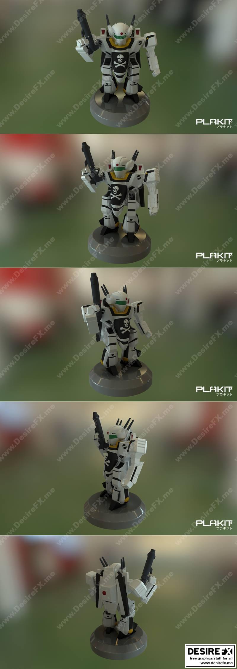 PlaKit 星际先锋 VF1S Valkyrie 3D打印模型|PlaKit Macross Valkyrie VF1S