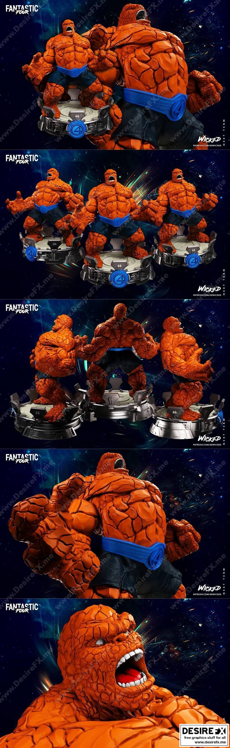 Wicked - 万代《奇异博士》3D打印模型|Wicked – Marvel The Thing Sculpture