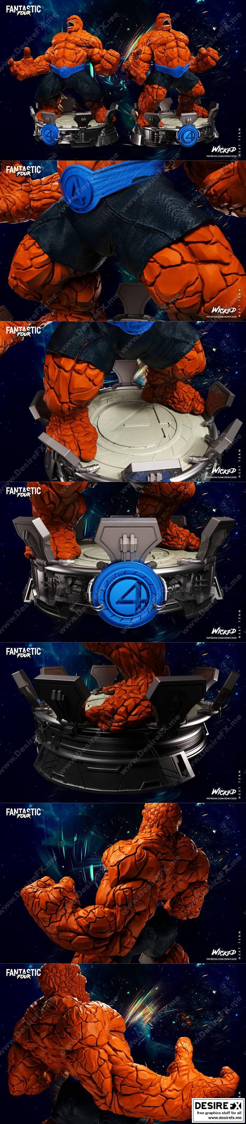 Wicked - 万代《奇异博士》3D打印模型|Wicked – Marvel The Thing Sculpture