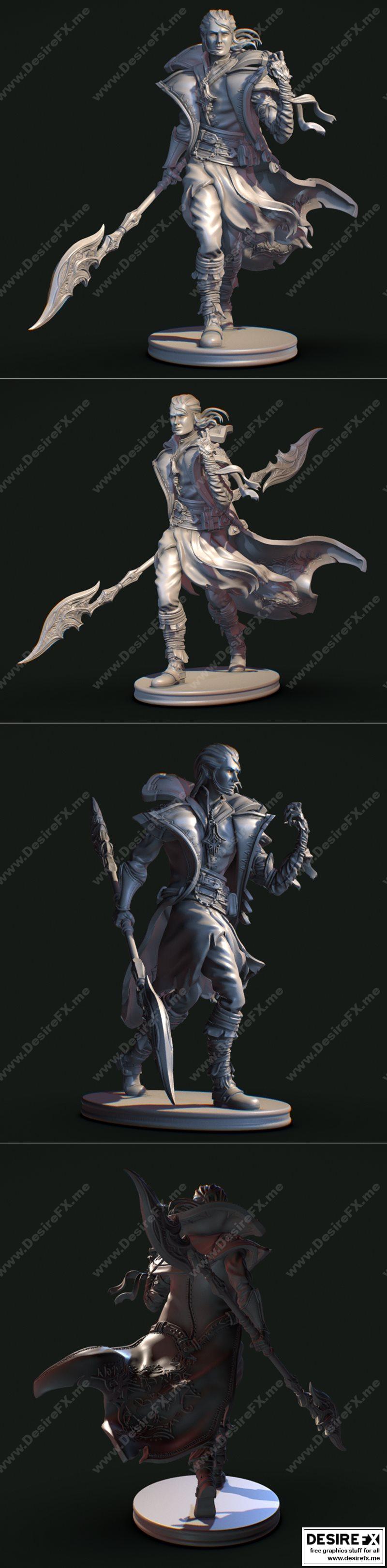 黑暗魔法师3D打印模型|Warlock