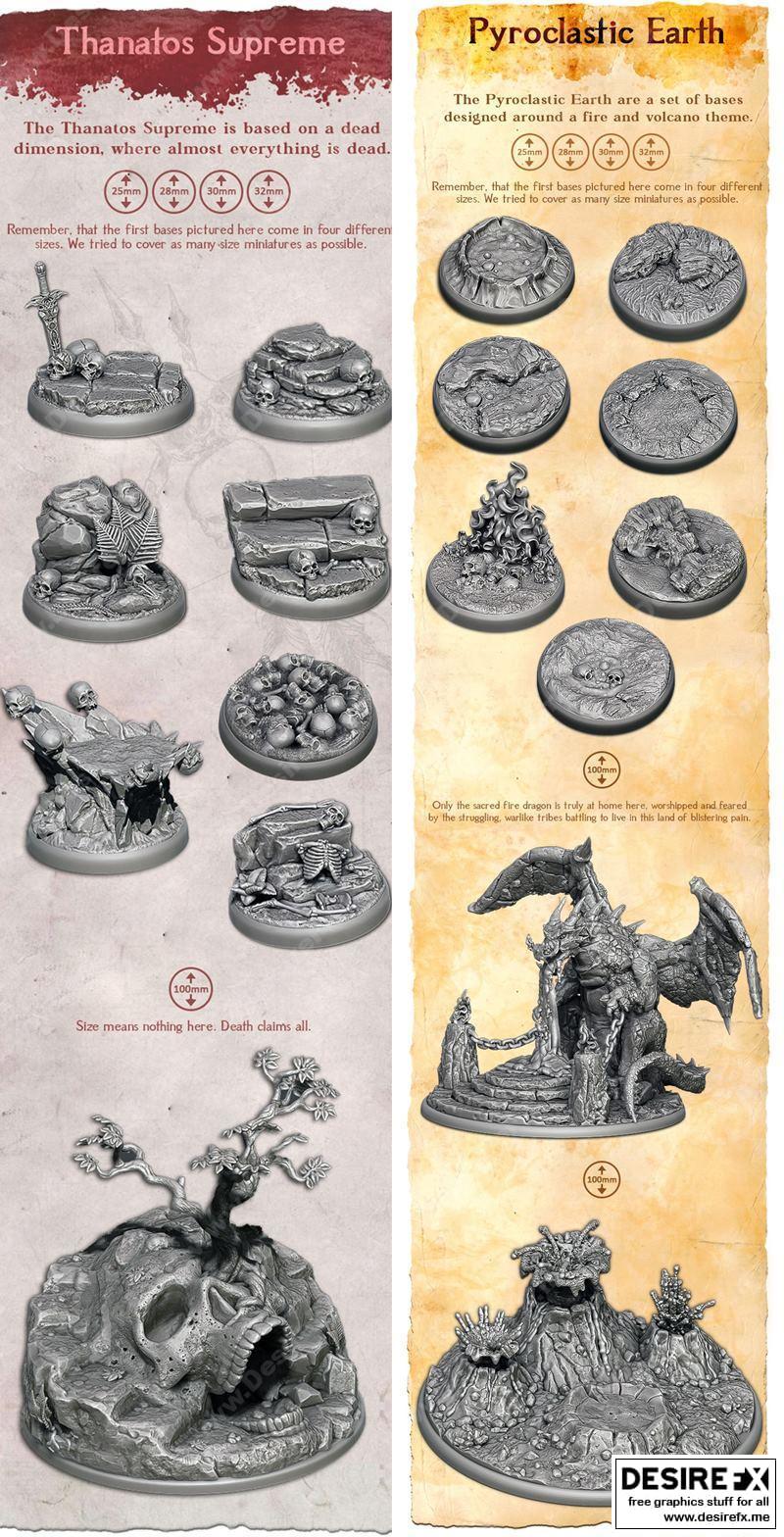 Solgood Creations 3D打印模型集：动漫游戏角色精选|Solgood Creations all bases