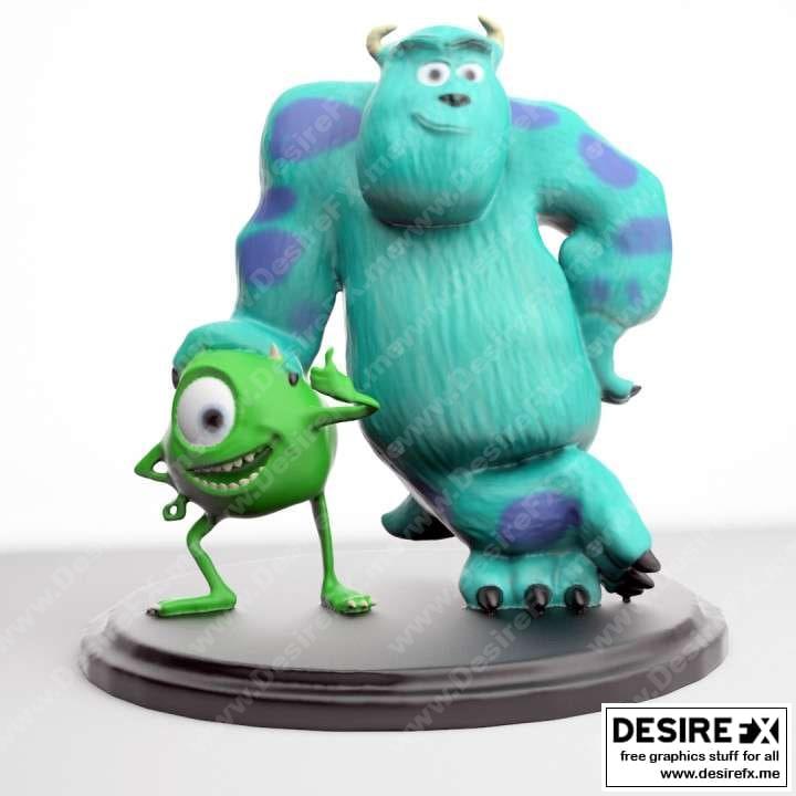 迈克与苏利：3D打印模型集|Mike and Sully
