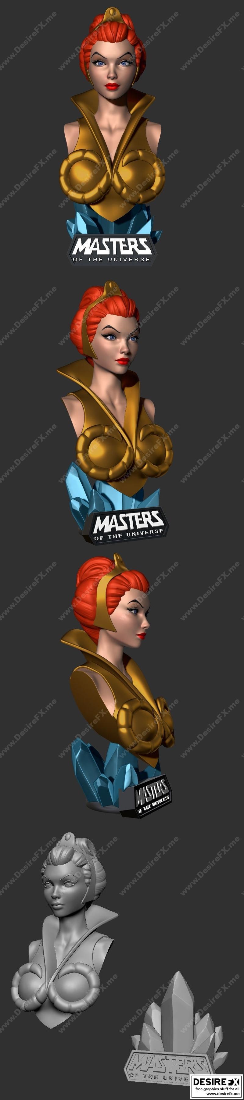 真人动作电影《魔仙传》之Teela 3D打印模型|Masters of the Universe – Teela Bust