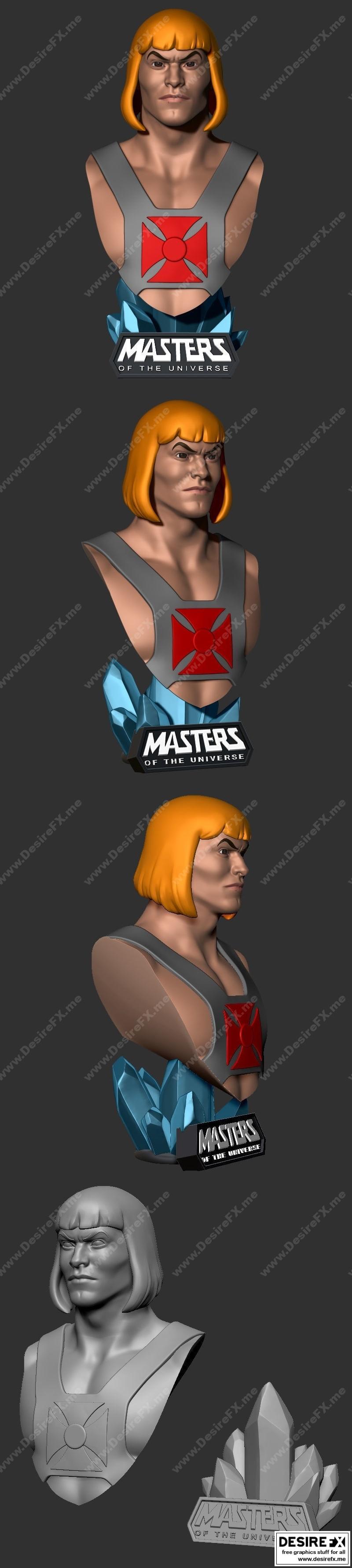 He-Man 3D打印雕塑模型|Masters of the Universe – He-Man Bust