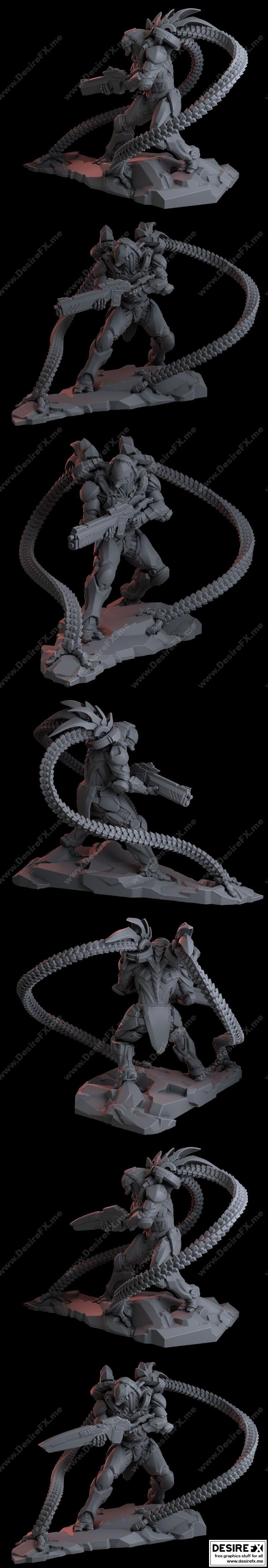 赛博格：攻壳机动队-草薙素子-3D打印模型|Cyborg