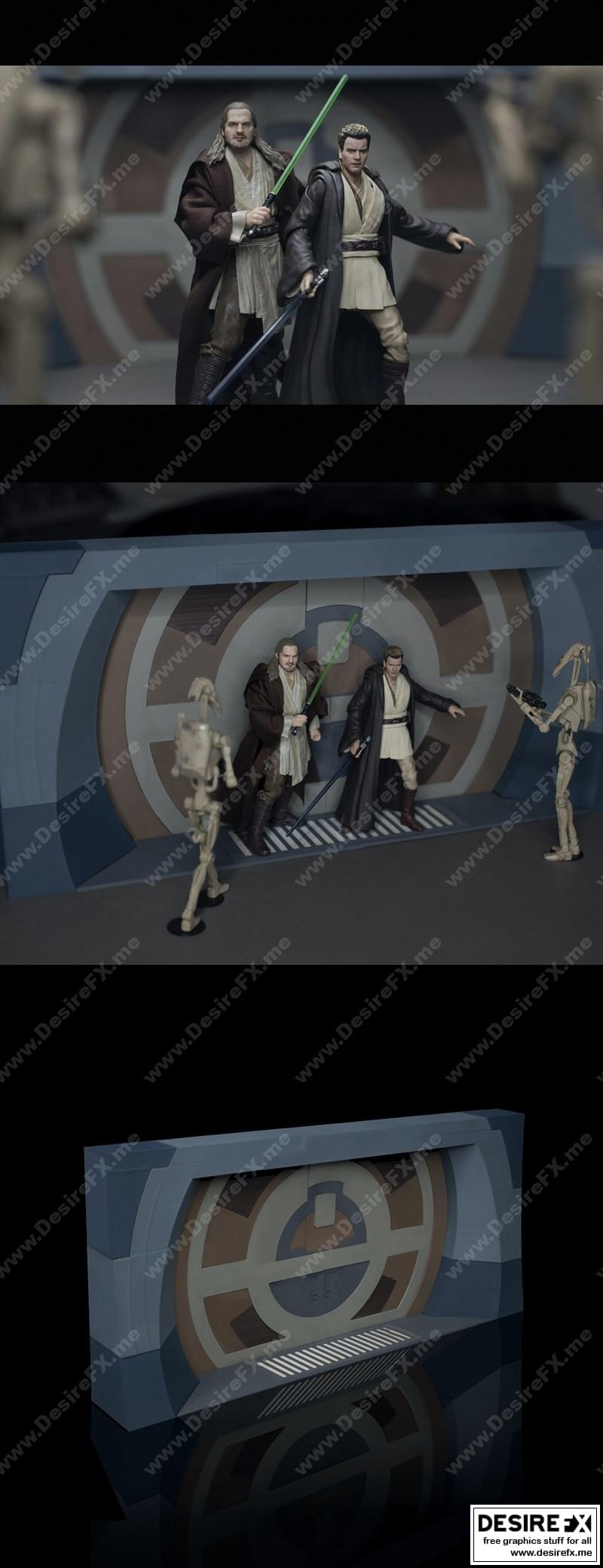 星球大战前传：奎-冈·吉因与欧比-旺·肯诺比 3D打印模型|Qui-Gon Jinn and Obi-Wan Kenobi – Star Wars Episode І