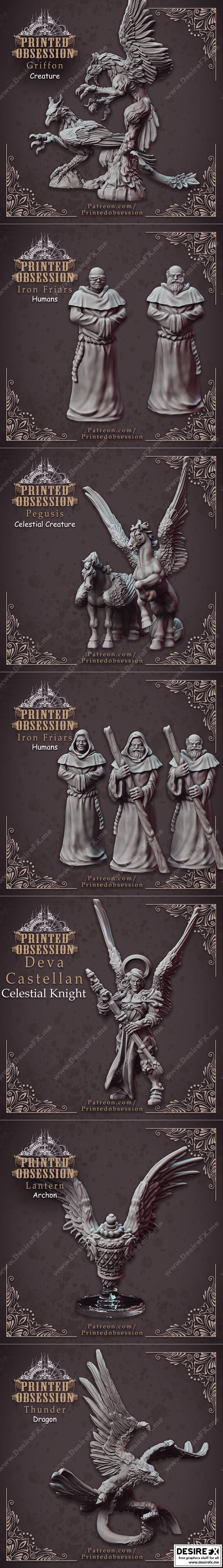 打印痴迷——天堂无怒——巨量包|Printed Obsession – Heaven Hath no Fury – Mega Pack