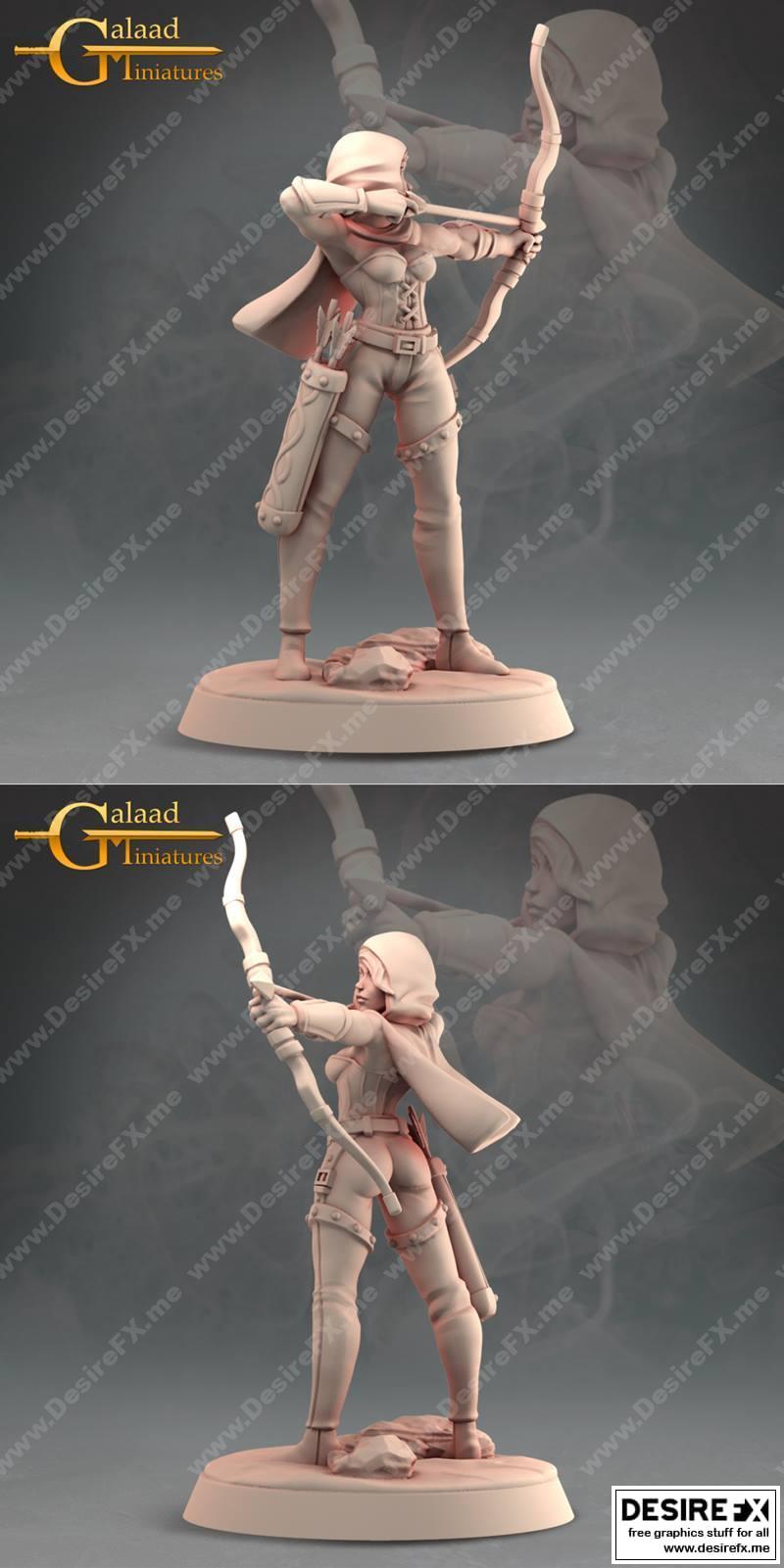 女忍者3D打印模型|Female Ranger