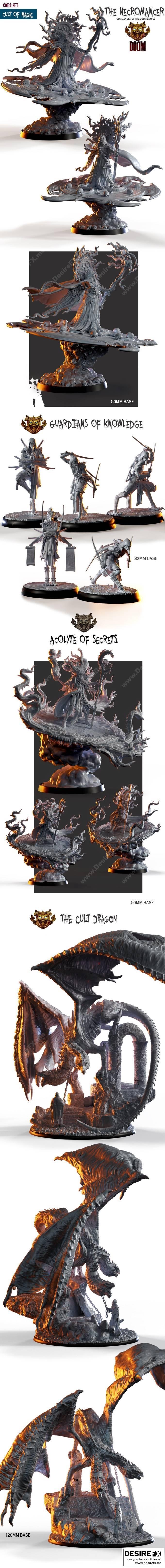 Doom Chaos出品《Nocturna》3D打印模型|Doom Chaos Kickstarter – Nocturna models