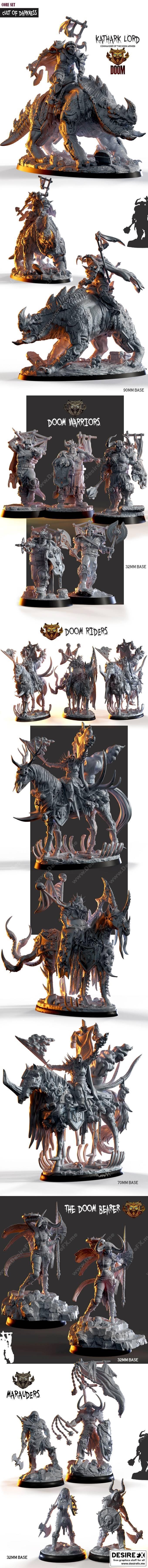Doom Chaos出品《Nocturna》3D打印模型|Doom Chaos Kickstarter – Nocturna models