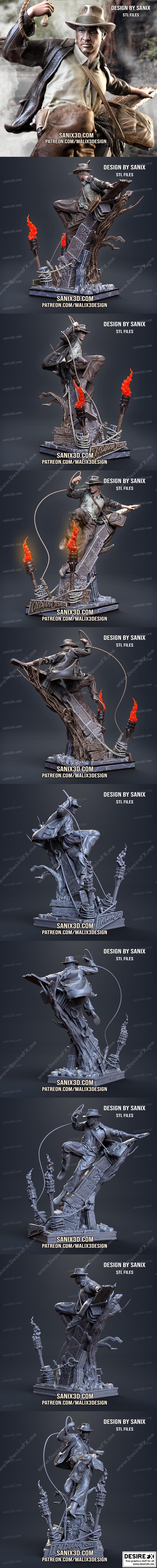 《夺宝奇兵 亨利·福特》3D打印模型|Indiana Jones – Harrison Ford