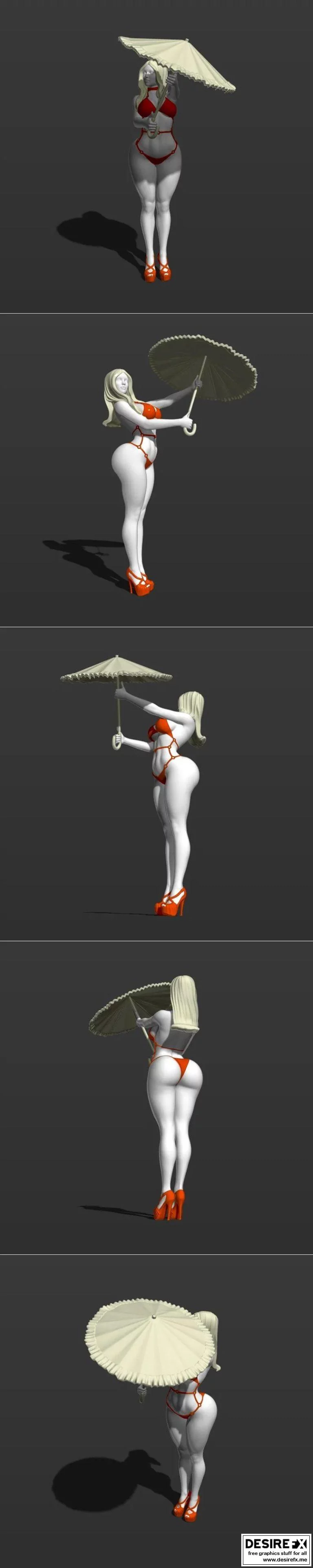 玛丽波平3D打印模型|Sexy Mary Poppins