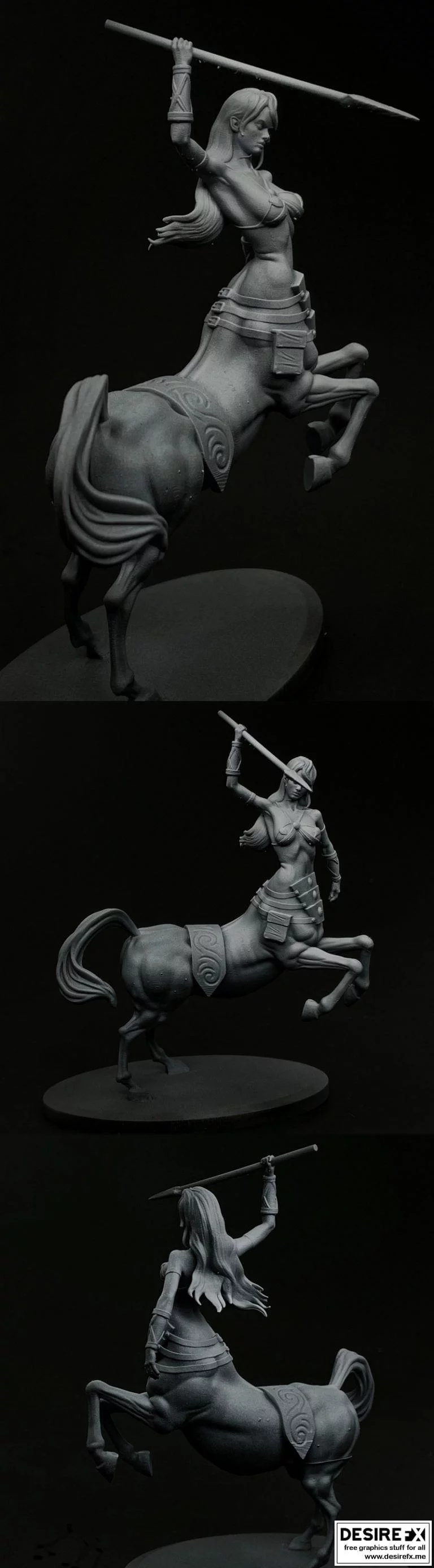 雌性人马座3D打印模型|Female Centaur