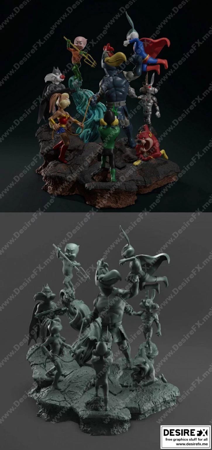 Looney Tunes x DC 3D打印模型集|Looney Tunes + DC