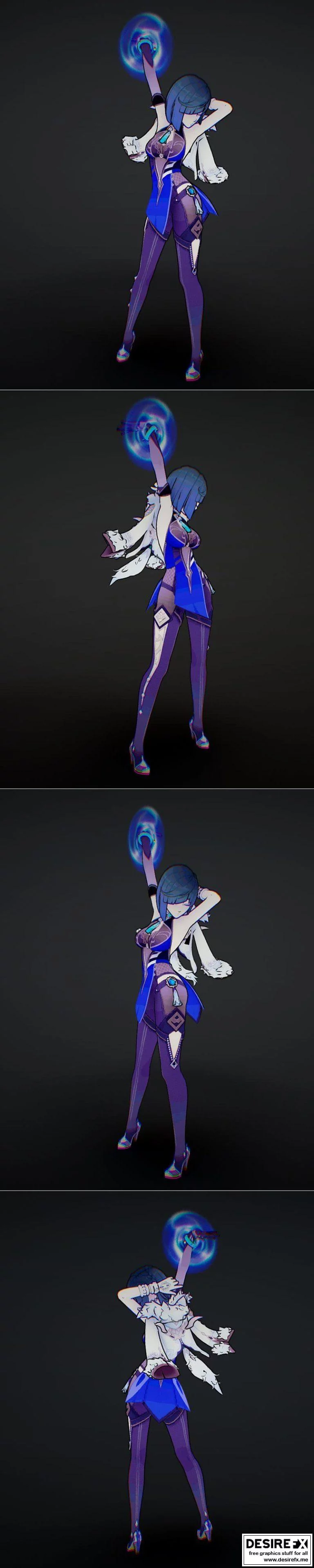 Yelan-原神-瑶瑶3D打印模型|Yelan