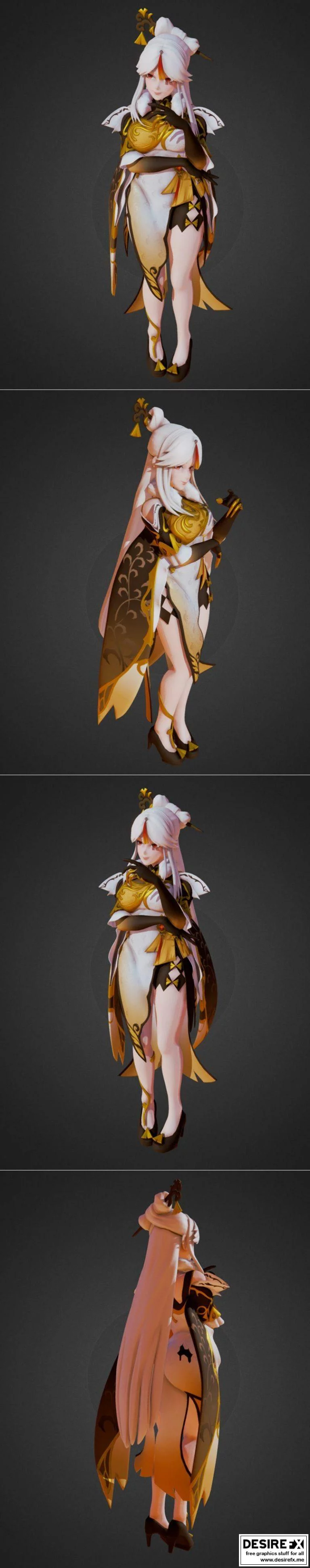 永夜幻境·雷电将军3D打印模型|Ningguang – Genshin Impact