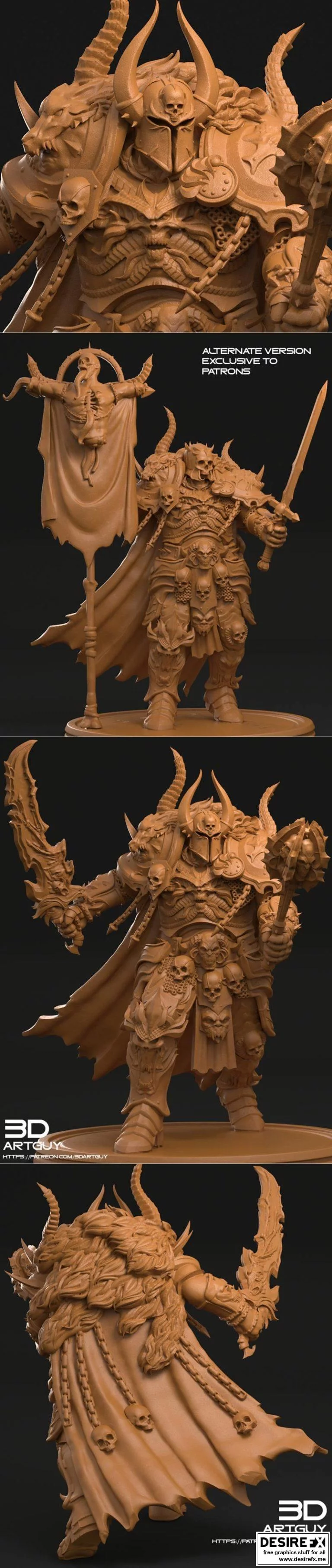 死亡骑士3D打印模型|Death Knight