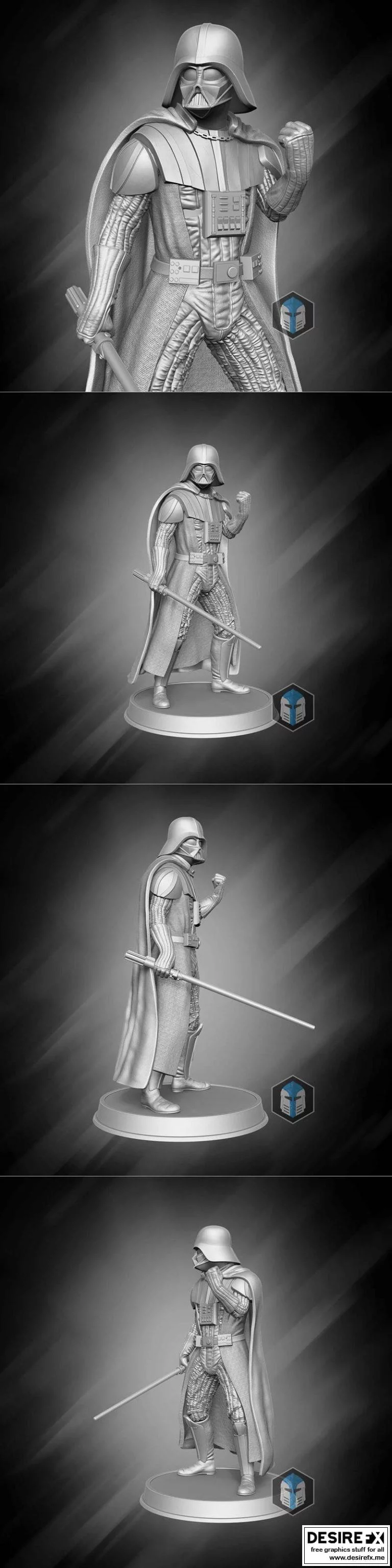 达斯维达 3D打印模型|Darth Vader Figurine – Pose 3