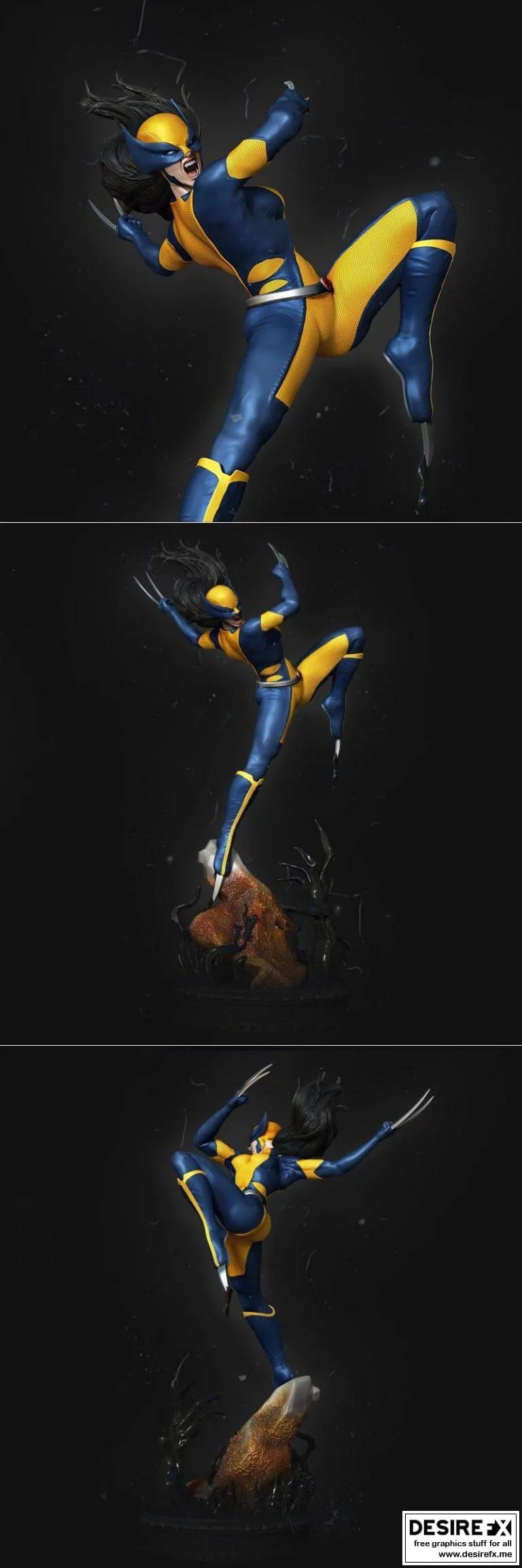 X战警 23 3D打印模型|X-Men X 23