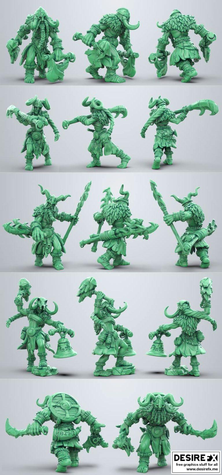 冰霜巨人1-5 3D打印模型|Frost Giant 1-5