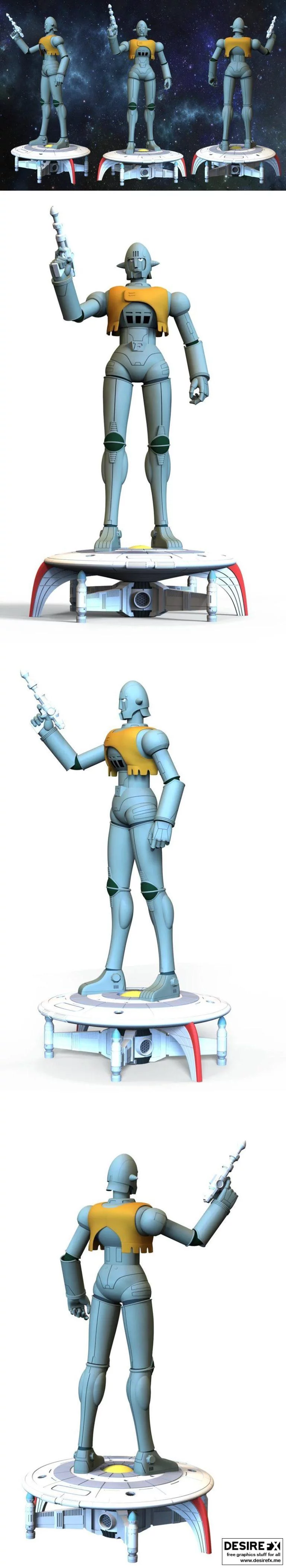 GRAG 《Captain Future》火焰队长 3D打印模型|GRAG from Captain Future – Capitaine Flam