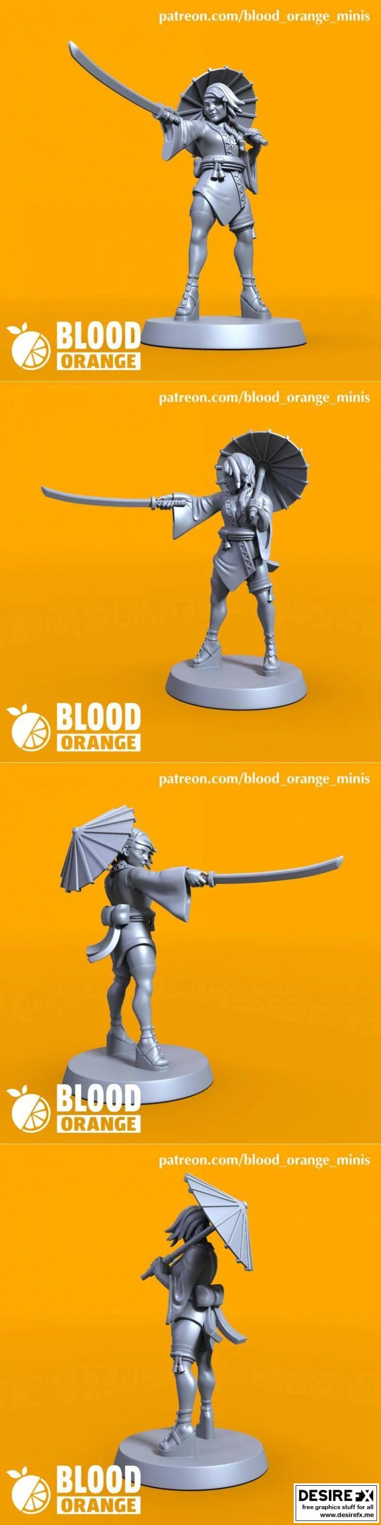 Kunoichi血橙迷你模型限量版|Kunoichi – Blood Orange Miniatures – Bonus Mini