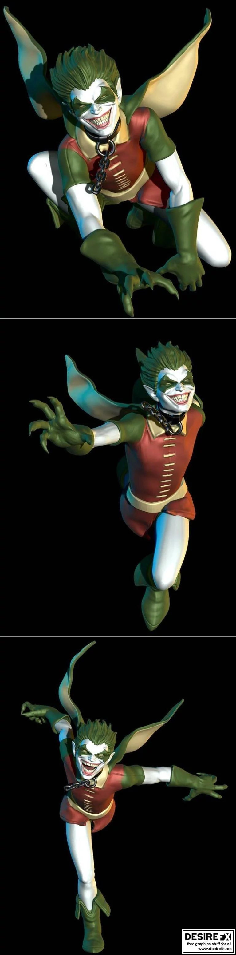 Robin-蝙蝠侠-小丑 3D打印模型|Robin
