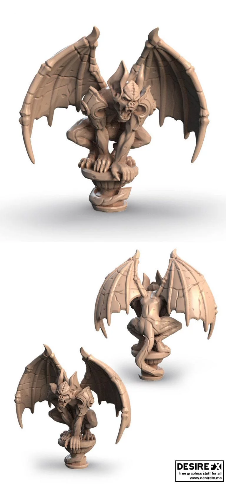 Gargoyle中的3D打印模型：动漫《鬼灭之刃》角色“炭治郎”模型|Gargoyle