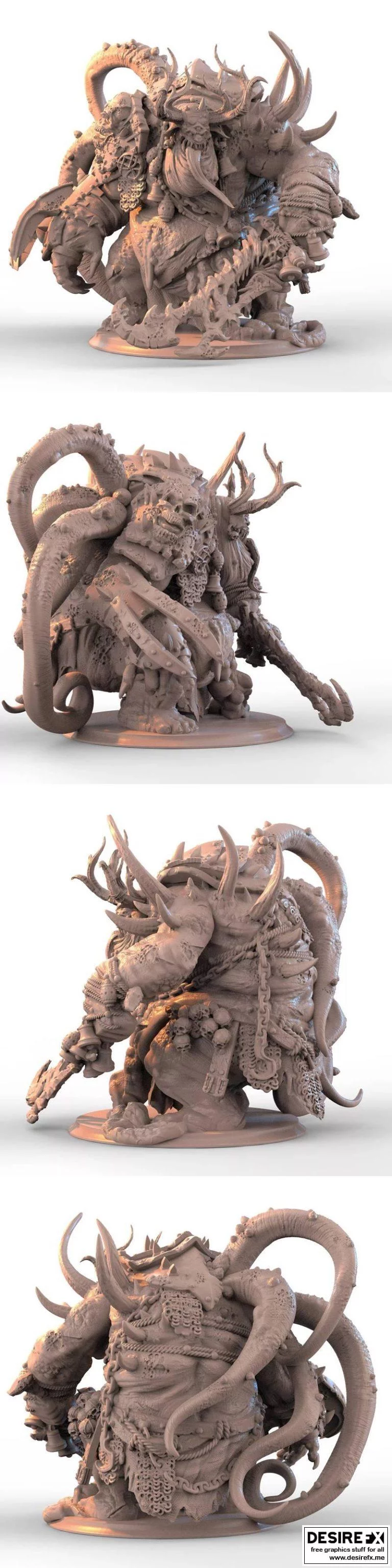 瘟疫恶魔3D打印模型|Plague Demon