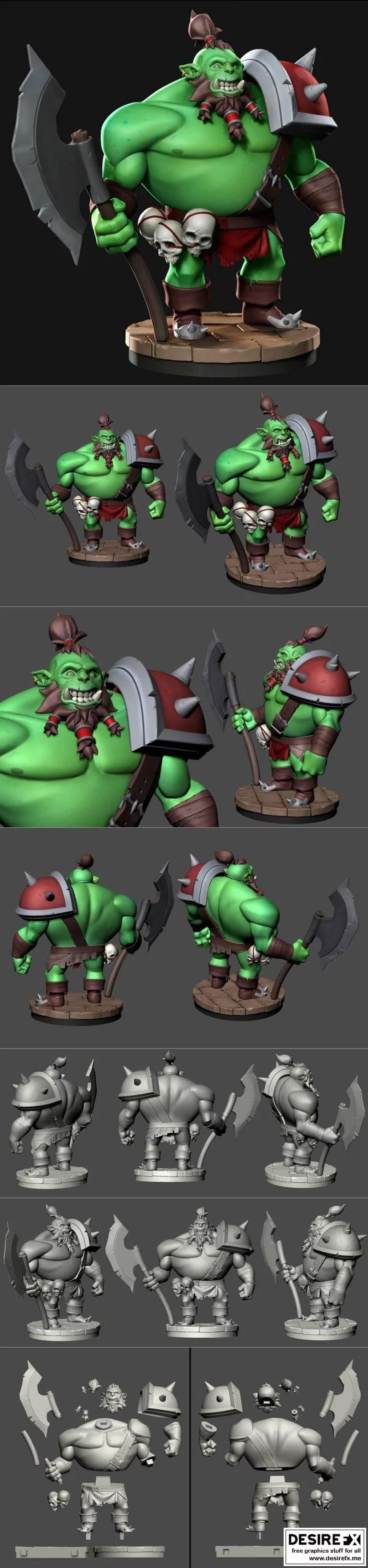 Durork-命运之刻-艾莉娅 3D打印模型|Durork