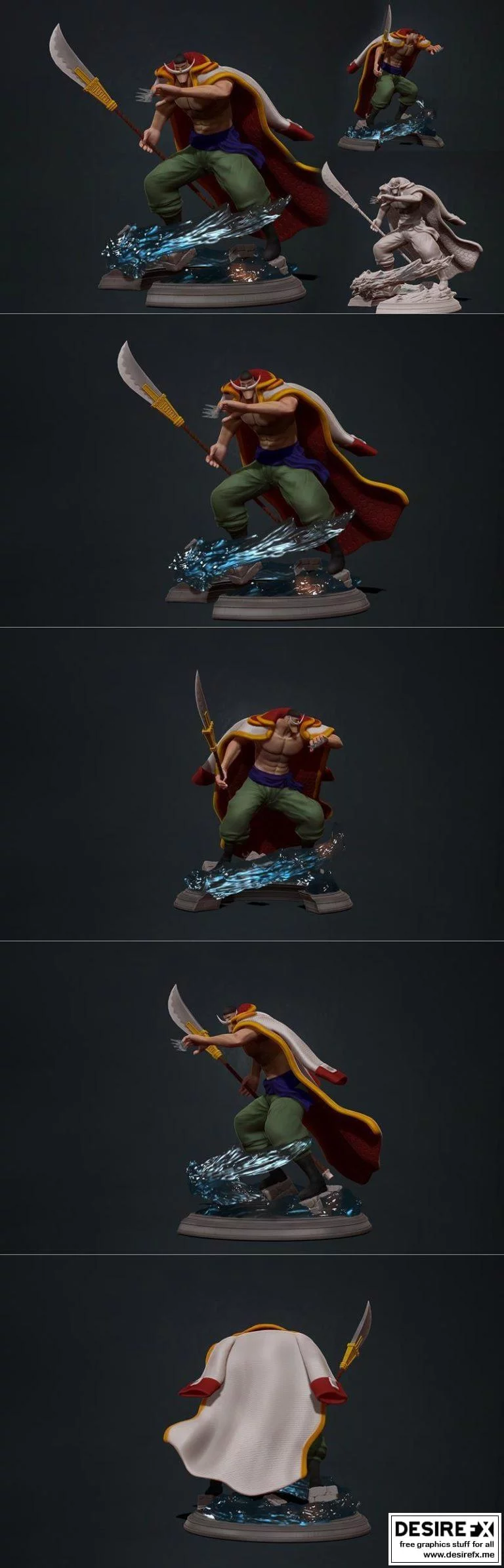 白胡子-Edward Newgate-3D打印模型|Edward Newgate – Whitebeard