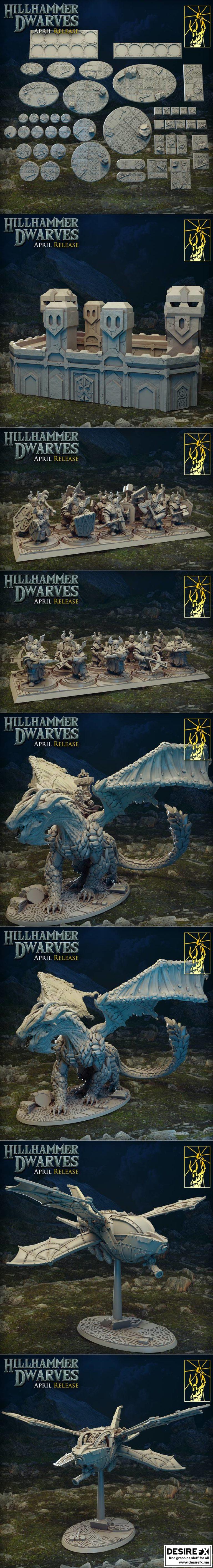 泰坦锻造迷你模型——希尔汉姆矮人|Titan Forge Miniatures – Hilhammer Dwarves April 2022