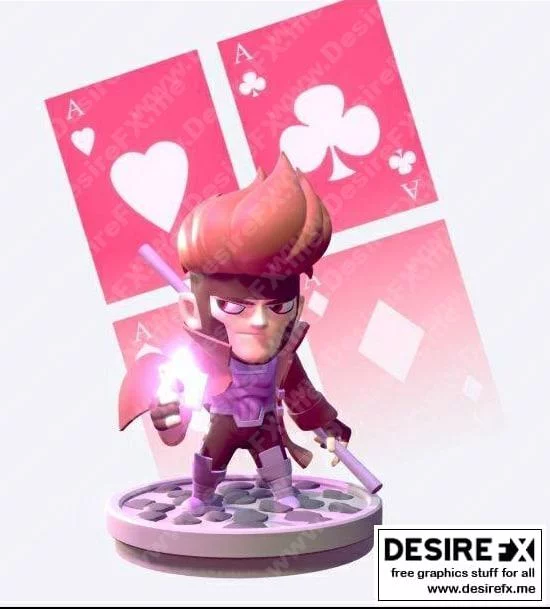 Gambit-幻影之刃-影刃3D打印模型|Gambit