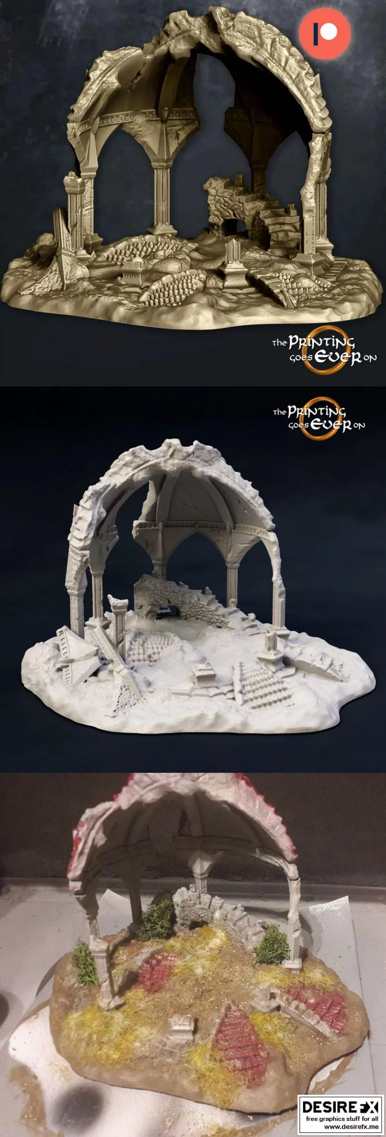 Fehntop 作品《Ruined》角色模型3D打印版|Fehntop Ruined