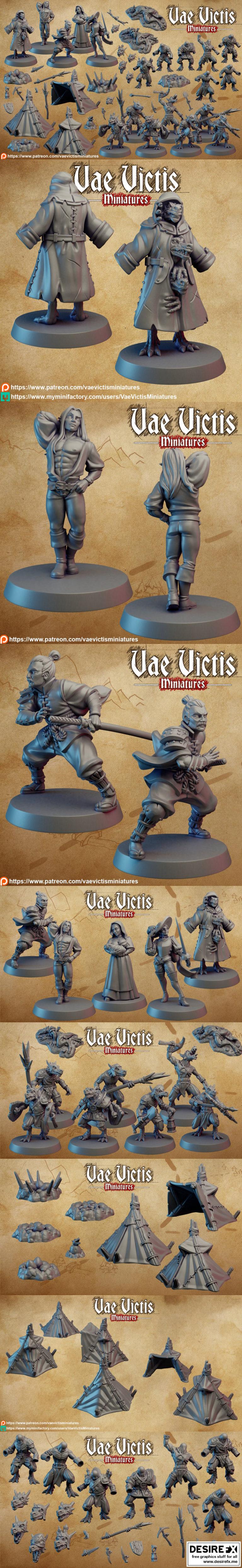 VaE Victis 2022六月作品：迷你3D打印模型集|Vae Victis Miniatures – june 2022