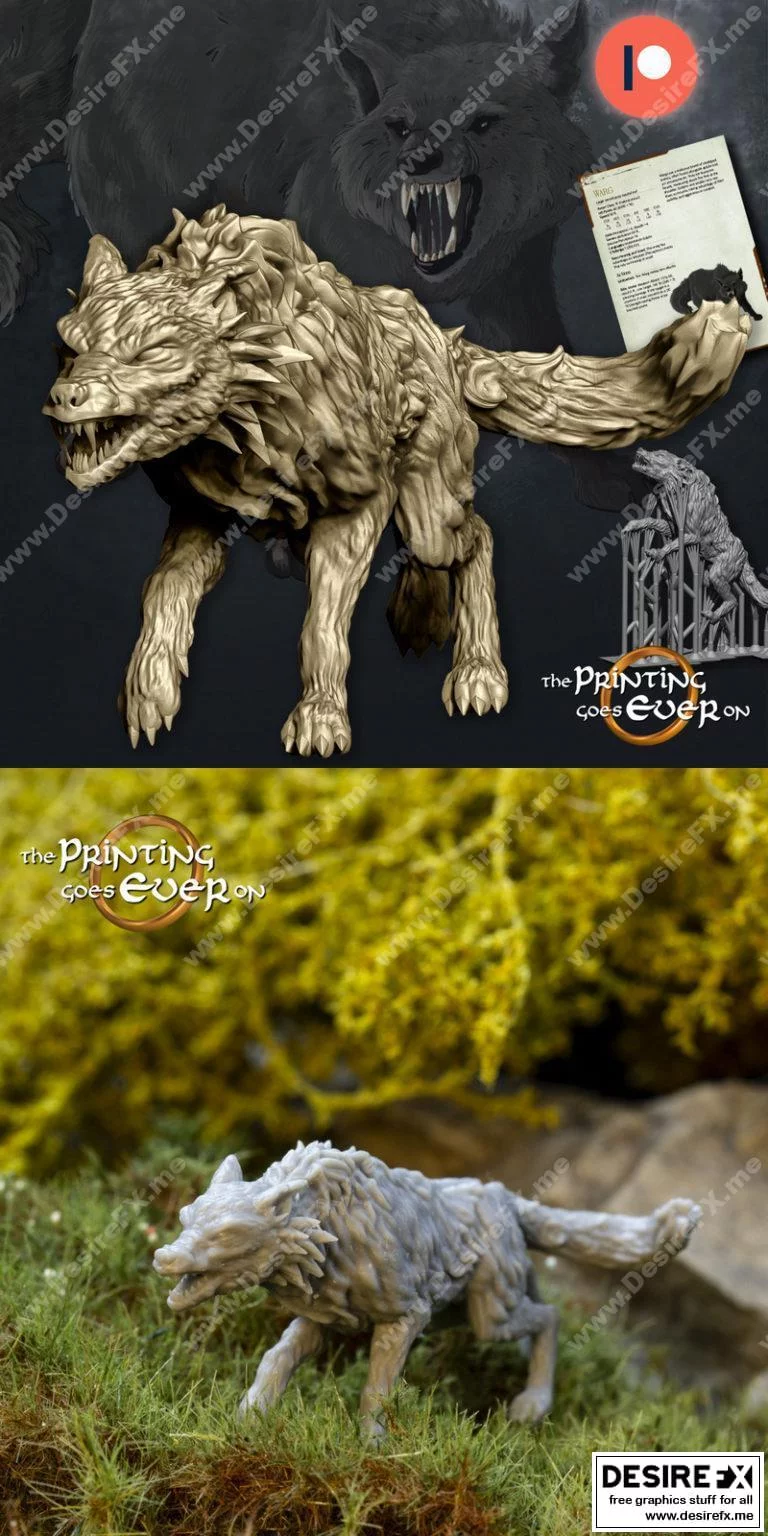 Wild Warg – B 3D打印模型|Wild Warg – B