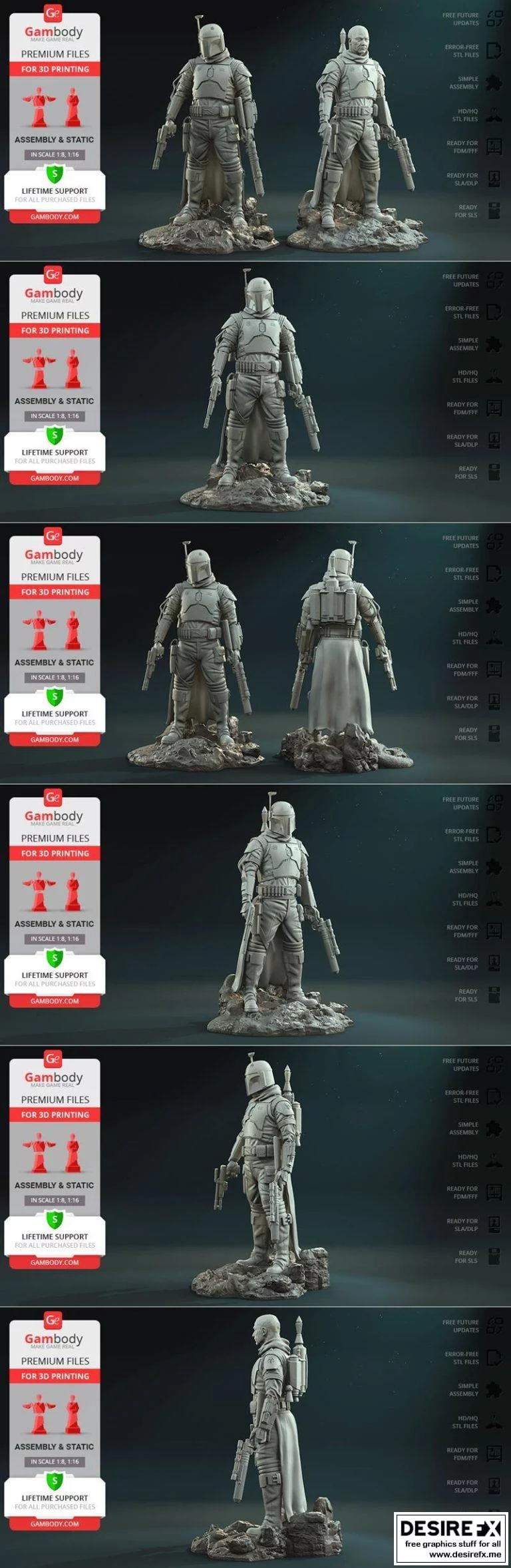 Boba Fett 3D打印模型|Boba Fett 2022